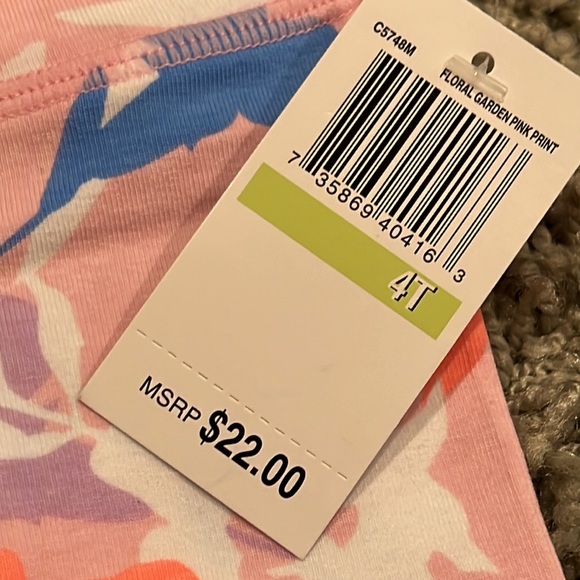 (4) Leggings Capri Leggings Size 4T NWT 🍒 - Picture 6 of 8